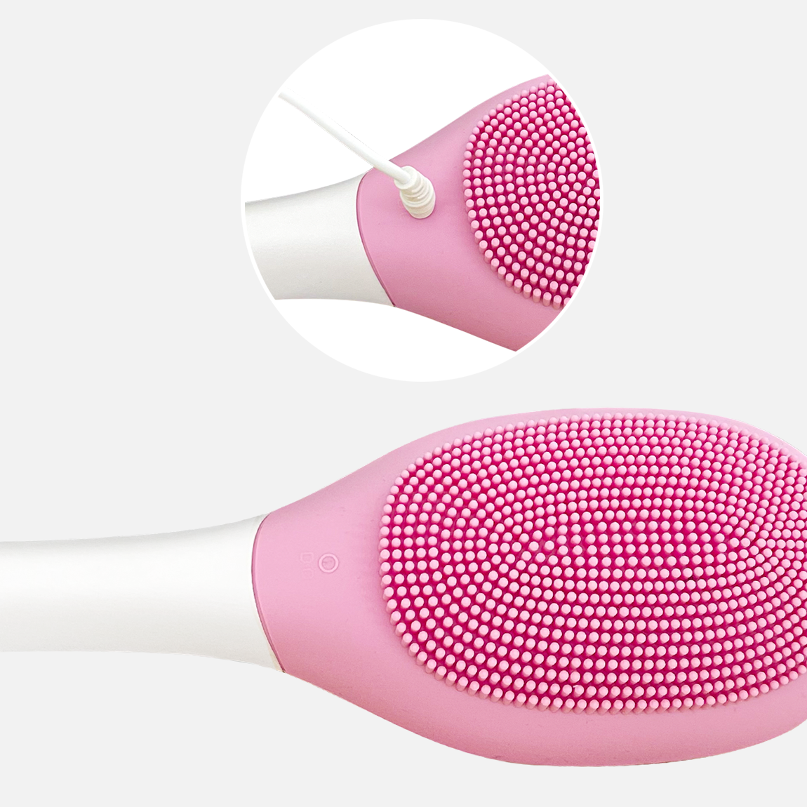 Brosse de bain à vibration électrique pour massage corporel étanche IPX7