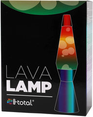 XL1767 Lampe à Lave 40cm Rainbow avec Paillettes Magma Multicolore RAINBOW