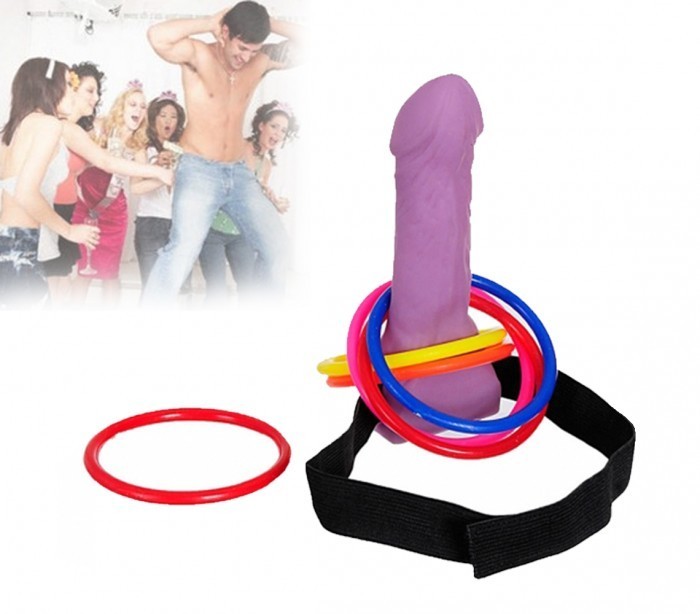 Jeu Adulte - lancer d'anneaux sur la cible - pénis - 17 cm - 748974