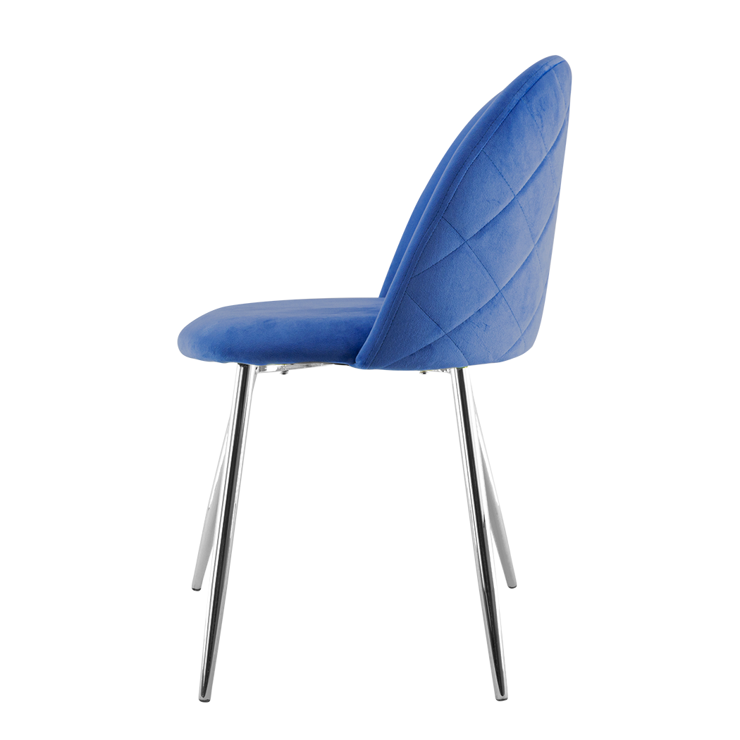 Fauteuil lounge SHELBY 50x45x80H cm fauteuil vintage velours et pieds argent
