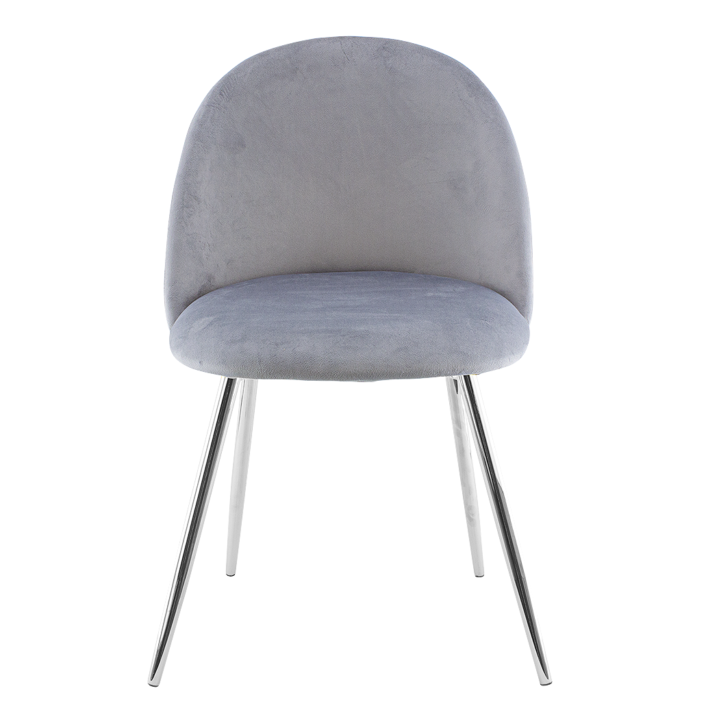 Fauteuil lounge SHELBY 50x45x80H cm fauteuil vintage velours et pieds argent