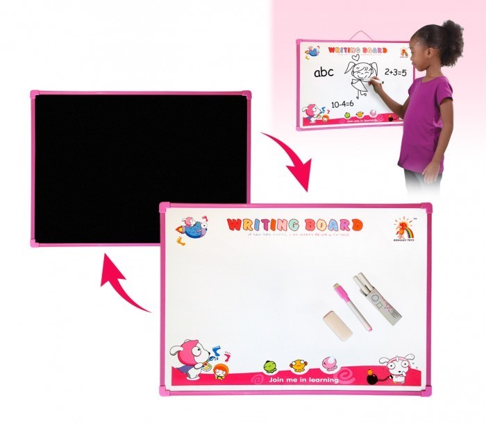Tableau enfant double face - 2 en 1 multi-usage avec craie et marqueur 725671