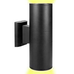 Applique murale Lampe LED Noir Intérieur et Extérieur Design Moderne Aluminium