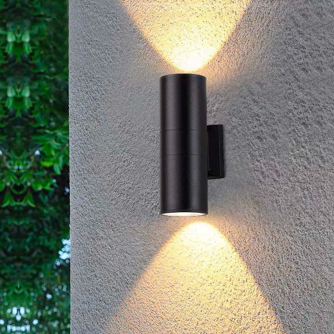 Applique murale Lampe LED Noir Intérieur et Extérieur Design Moderne Aluminium