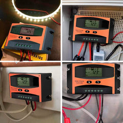 Contrôleur charge de panneau solaire Fusible 20A Surveillance PWM avec affichage