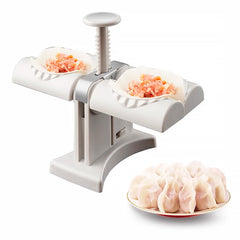 Machine à usage domestique de moule de boulettes de ravioli à double extrémité