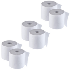 Pack 6 Maxi Bobines Papier Industriel 800 Feuilles 1.5Kg Rouleau 2 Couches