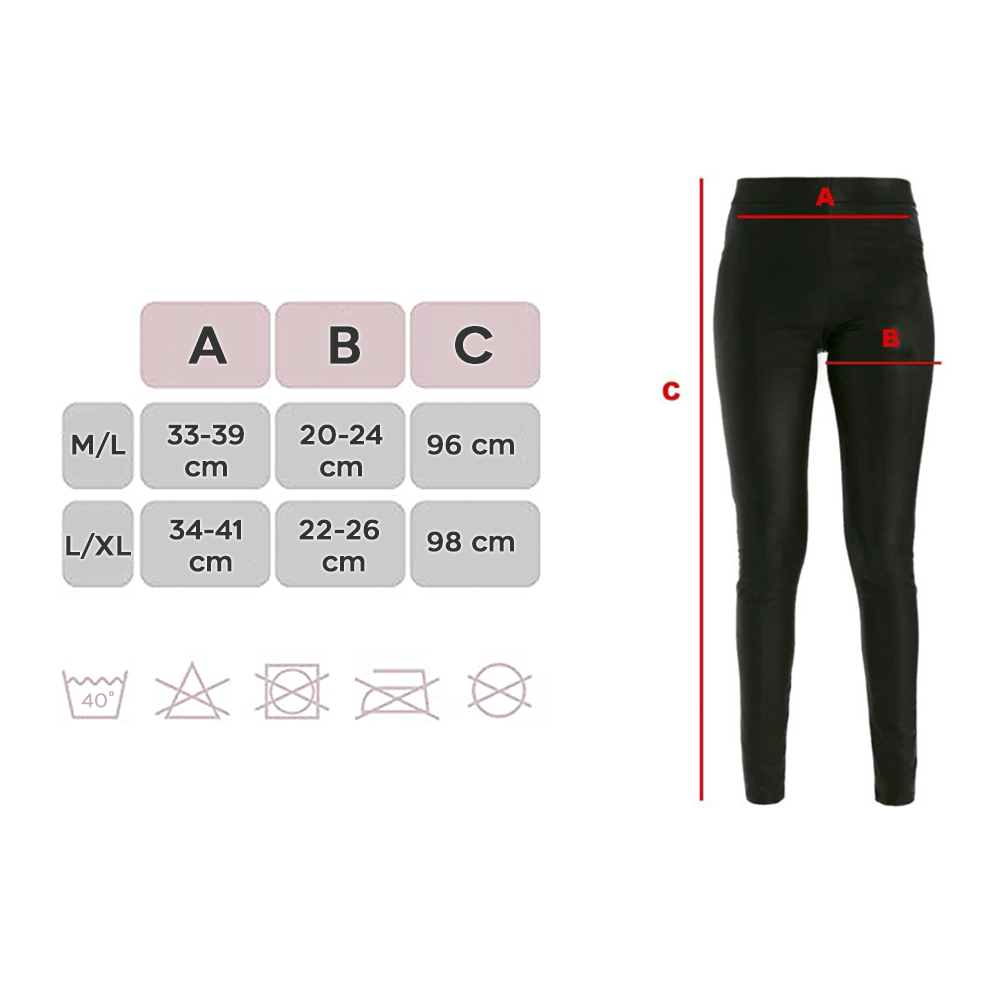 Les leggings Zero Gradi avec intérieur polaire sont élastiques NOIR thermique