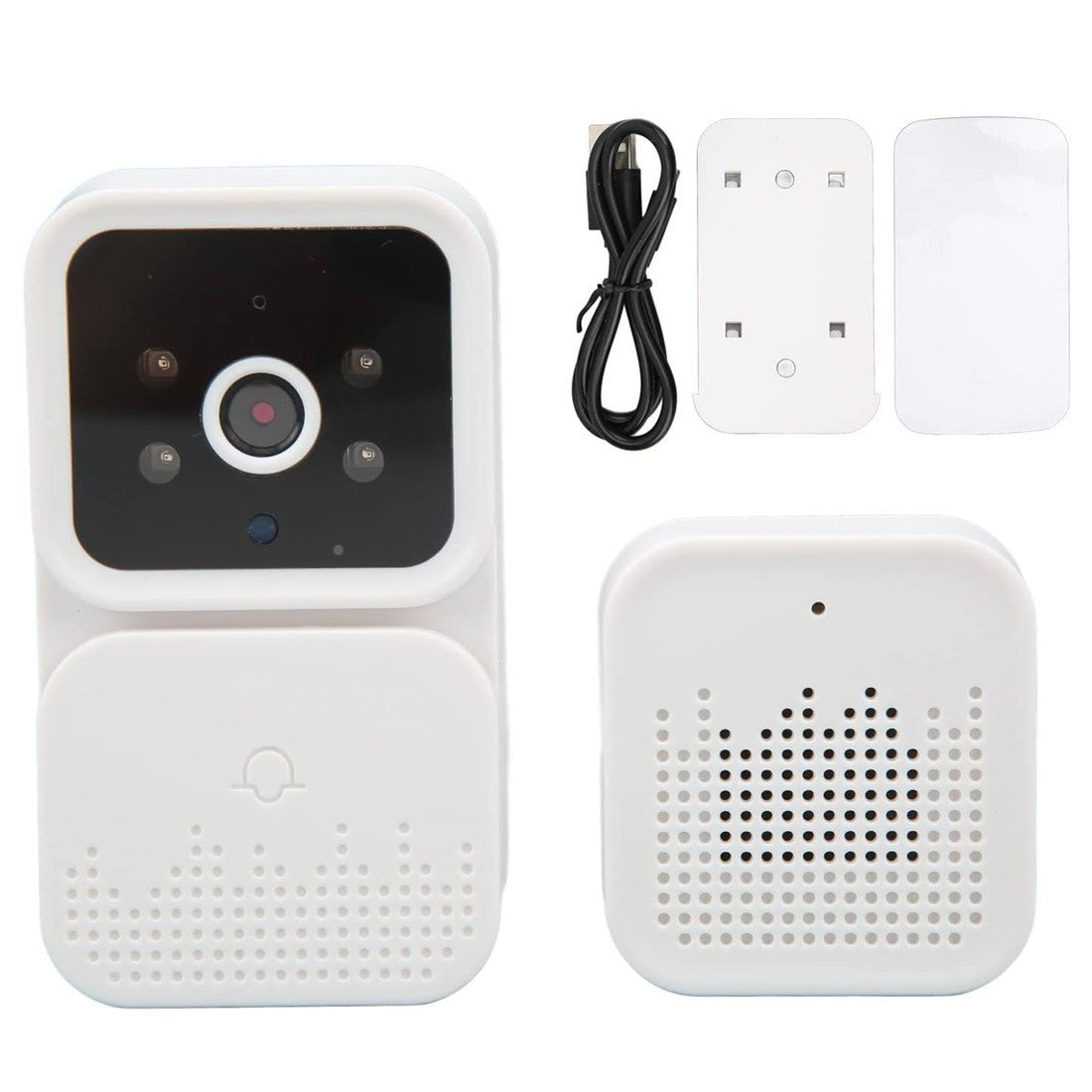 Mini interphone vidéo avec téléphone d'application de sonnette sans fil audio bi