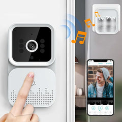 Mini interphone vidéo avec téléphone d'application de sonnette sans fil audio bi