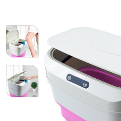 Poubelle pliante automatique à capteur infrarouge intelligent