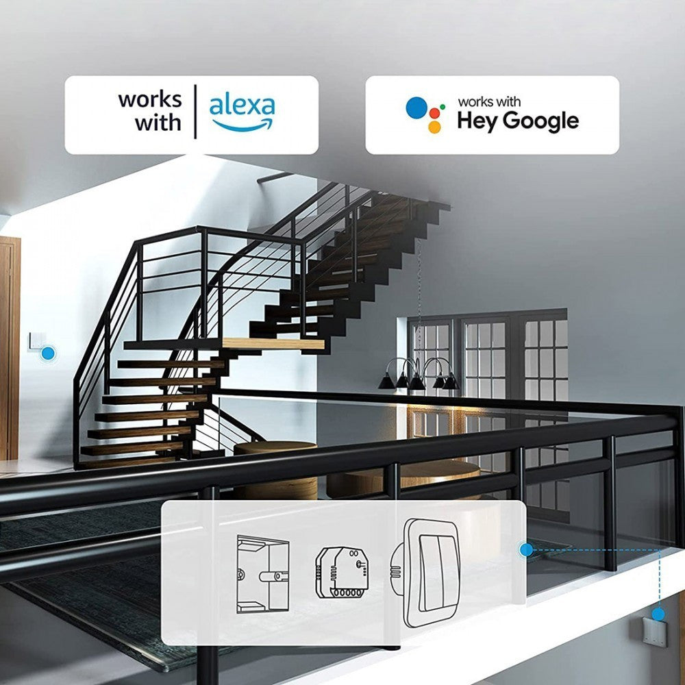Lumière programmable Sonoff Dual R3 Lite Smart Switch avec deux réseaux