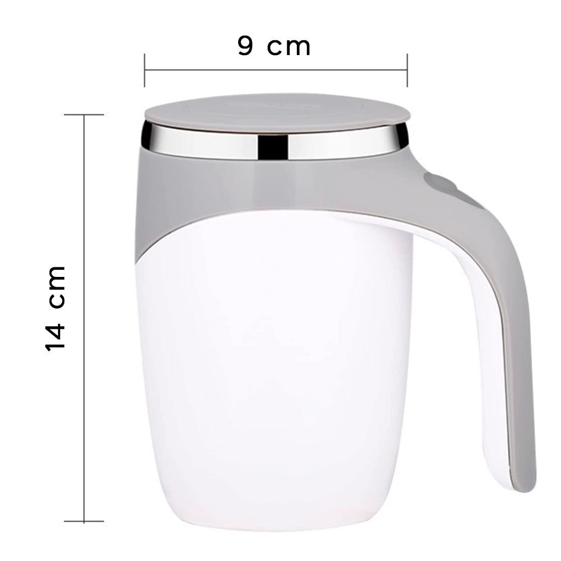 Tasse café à mélange automatique réutilisable en acier inoxydable avec agitation