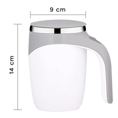 Tasse café à mélange automatique réutilisable en acier inoxydable avec agitation