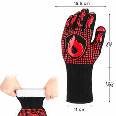 Accessoires de barbecue résistants à la chaleur et aux gants de cuisson