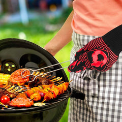 Accessoires de barbecue résistants à la chaleur et aux gants de cuisson