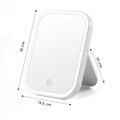 Miroir maquillage cosmétique maquillage lumièr LED blanche rechargeable portable
