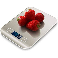 Balance Cuisine Electronique Alimentaire Affichage LCD Numérique 5Kg Acier inox.