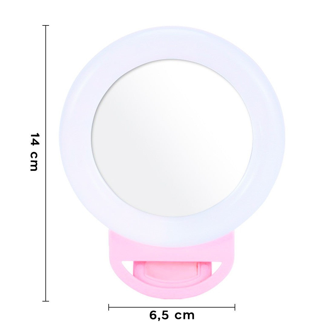 Selfie Ring Light Smartphone avec Pince Flash LED RGB Portable Ring Light