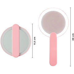 Miroir cosmétique avec lumière LED pour miroir rechargeable poche de maquillage