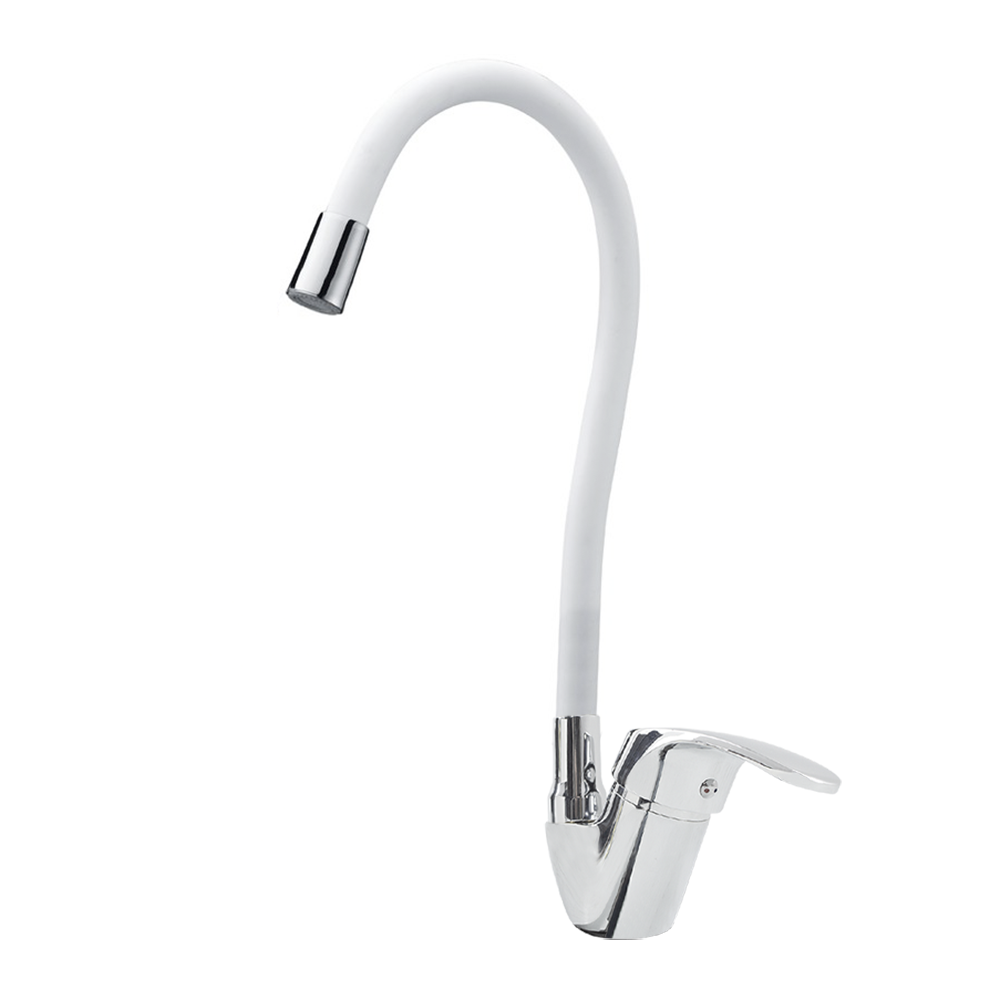 Robinet mitigeur flexible pivotant pour évier de cuisine