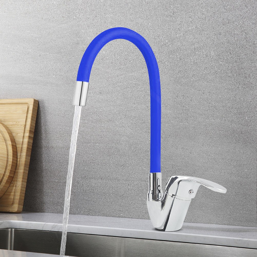 Robinet mitigeur flexible pivotant pour évier de cuisine