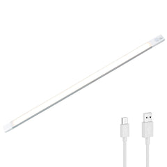 Strip 38 LED lumière chaude placard 48cm détecteur de mouvement rechargeable USB