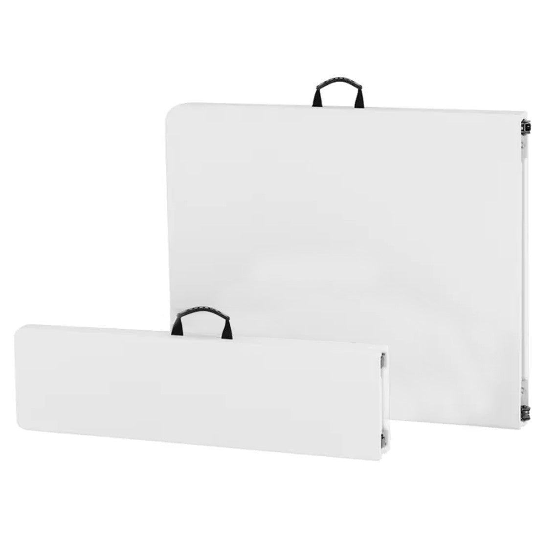 Ensemble table et banc pliants en plastique blanc pour jardin, camping, bar