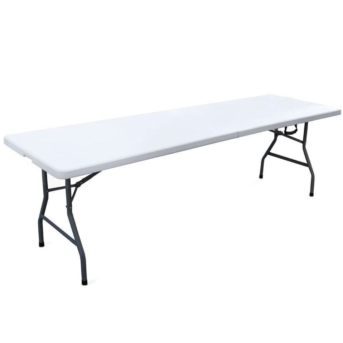 Ensemble table et banc pliants en plastique blanc pour jardin, camping, bar
