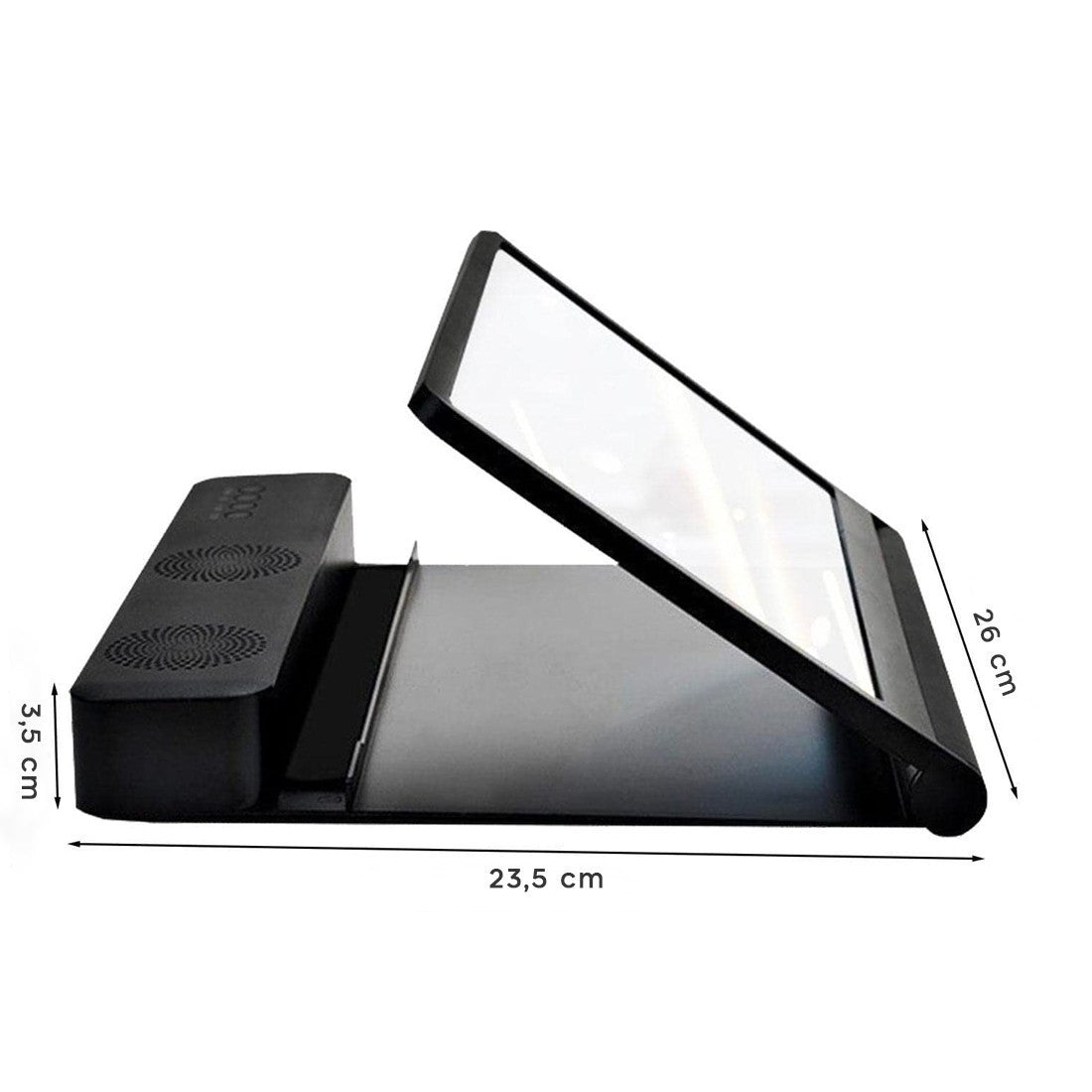 Loupe 3D amplificateur audio et vidéo pour smartphone avec support