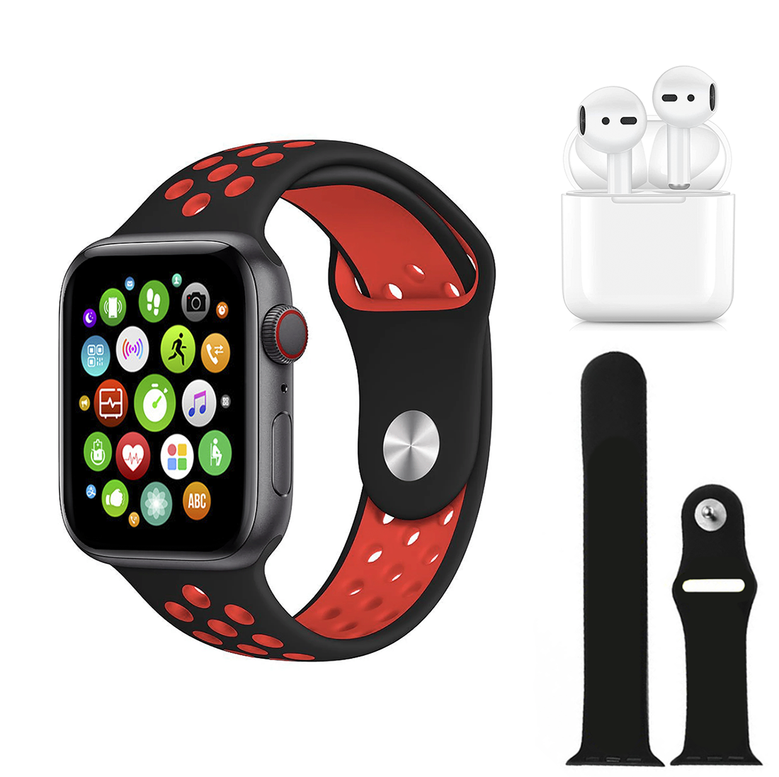 Smartwatch W26 PRO MAX Série 8 avec écouteurs et double sangle de sport Fitness