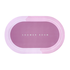 Tapis de douche antidérapant Oval ROSE 43x67cm Microfibre absorbante