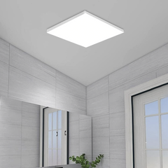 Plafonnier LED 50W Lumière Blanche 6000K Lampe Carrée Intérieure Mince