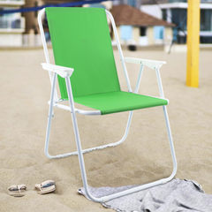 Chaise de jardin pliante en acier Sea Beach Relax pour le camping