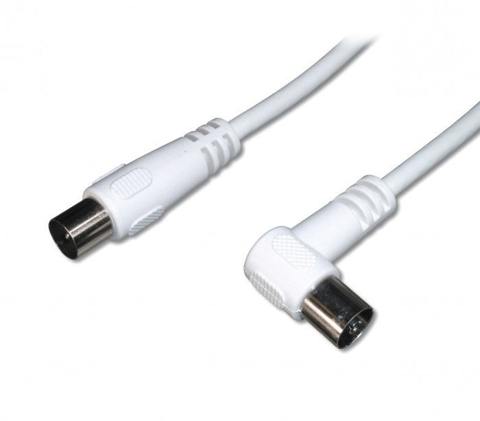 Câble coaxial - 30m - pour la connexion de l'antenne TV - (mâle et femelle)