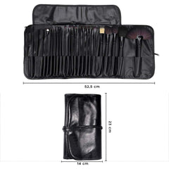 24 pinceaux de maquillage professionnels pour fond de teint et fard à paupières