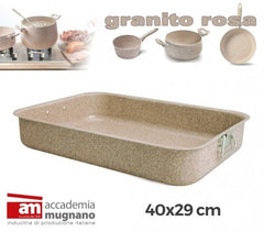 Plat á four 40x29 cm - Moule antiadhésive de cm effet pierre -Revêtement Diamond