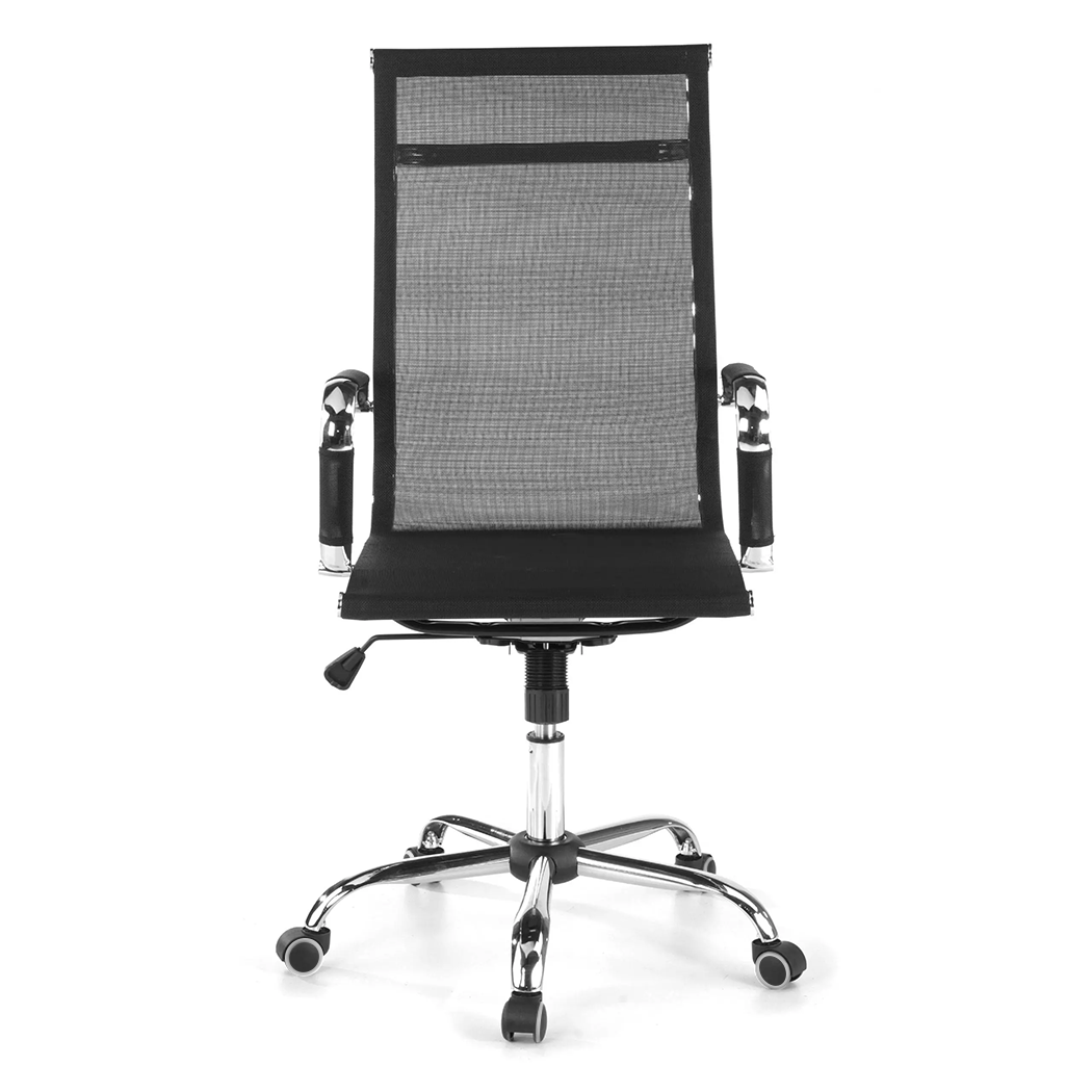 Chaise de bureau en maille à dossier haut RENZO avec accoudoirs