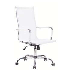 Chaise de bureau en maille à dossier haut RENZO avec accoudoirs
