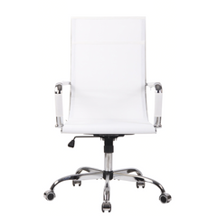 Chaise de bureau en maille à dossier haut RENZO avec accoudoirs