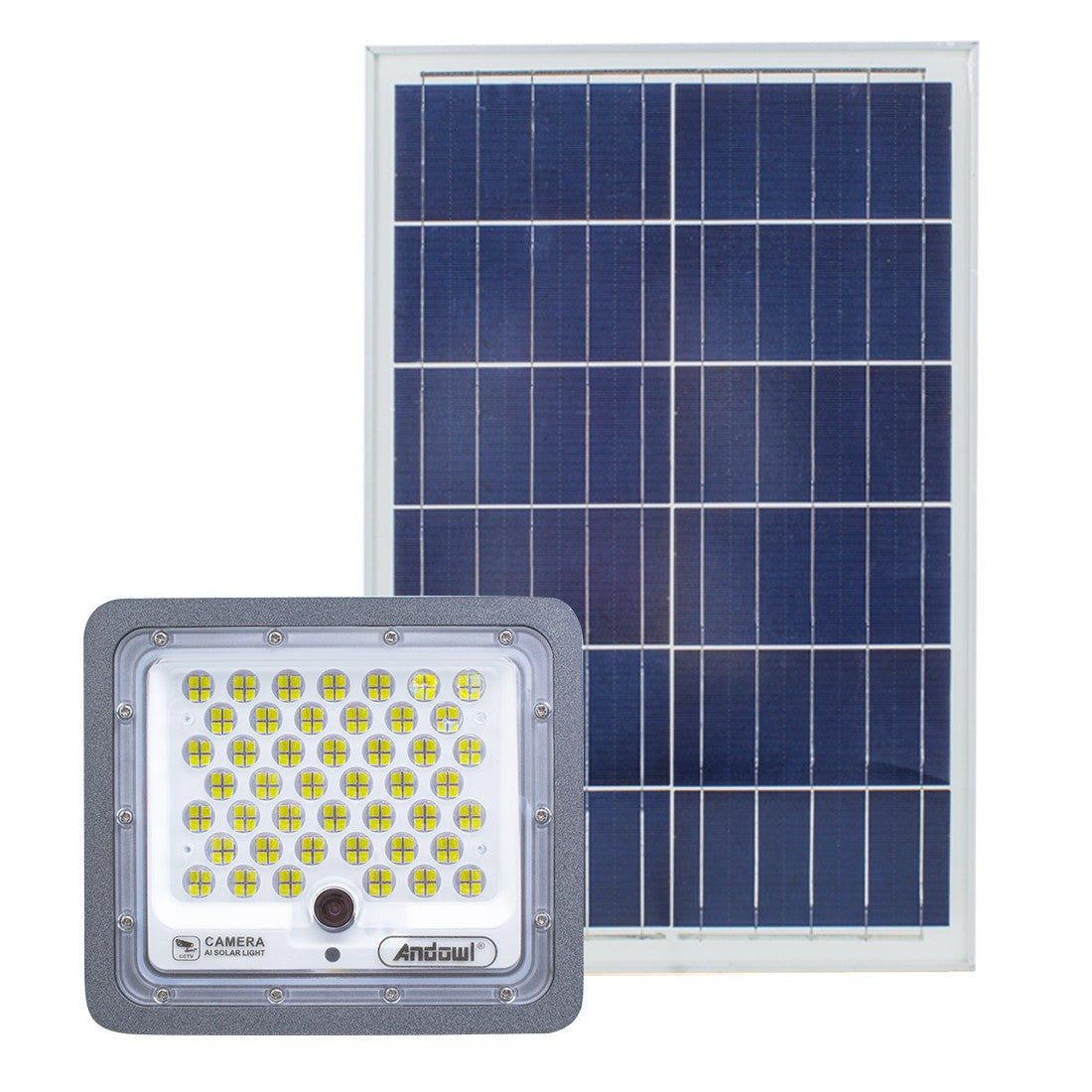 Phare LED 300W avec app Wi-Fi pour caméra surveillance à charge solaire Q-SX76