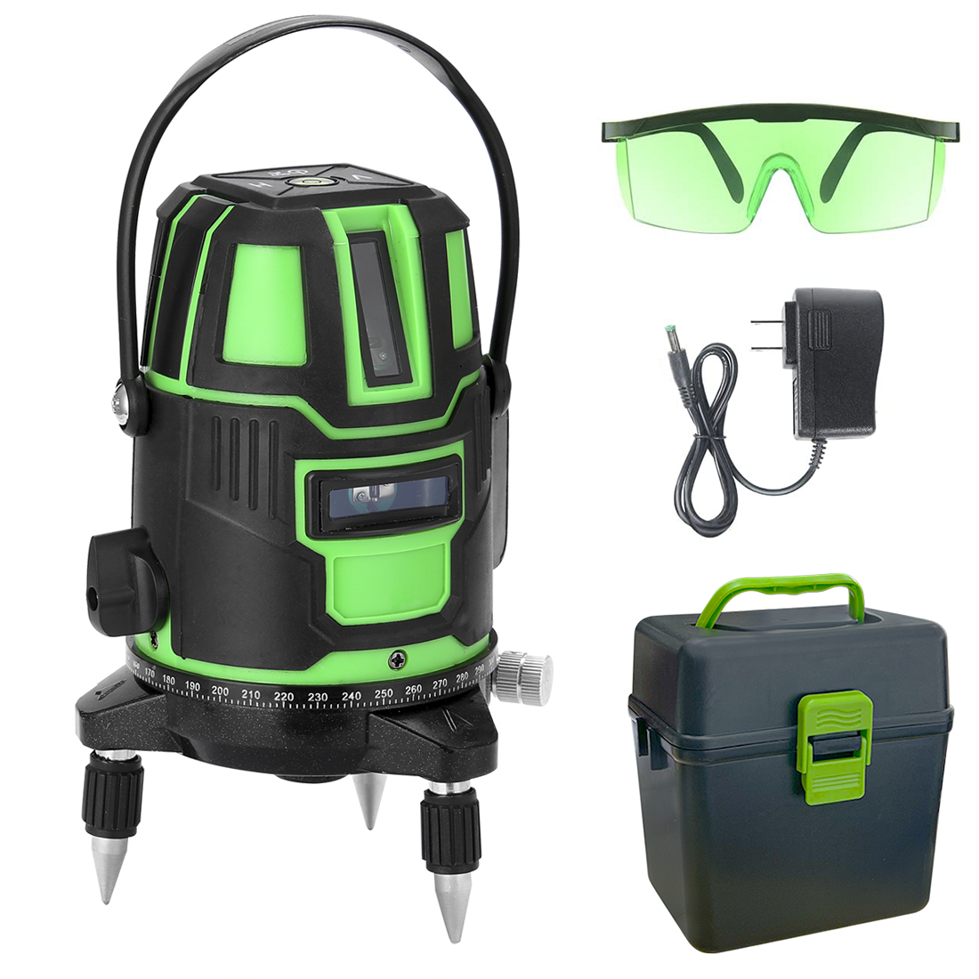 Niveau laser à nivellement automatique Faisceau vert horizontal multiligne 360°