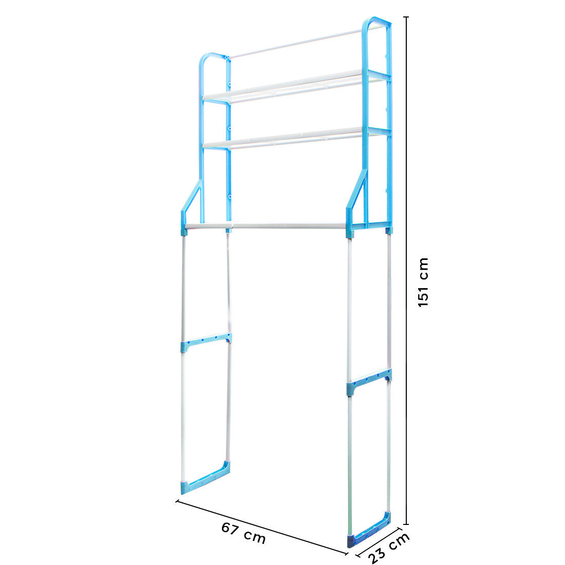 Étagère machine à laver organisateur étagères économiseur d'espace 67x23x151cm