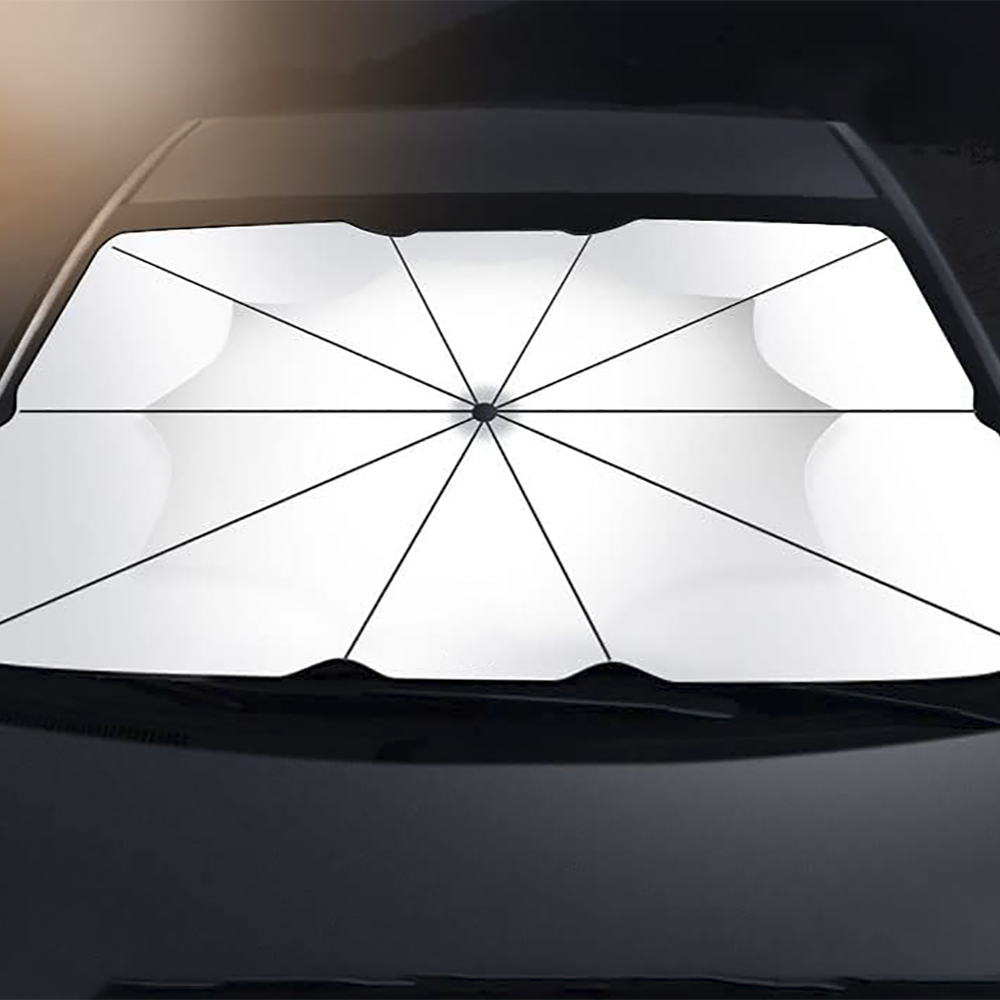 Housse de pare-brise universelle pour parapluie de voiture pliante 140x76cm
