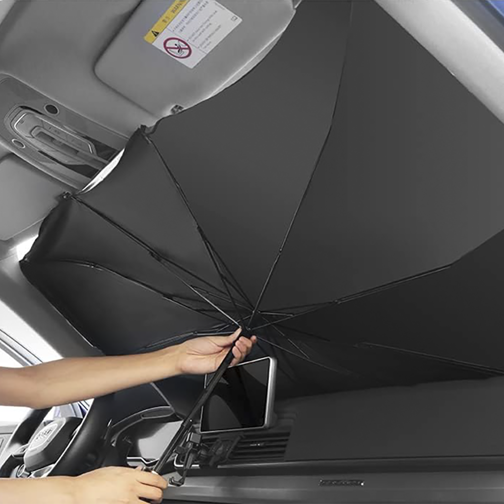 Housse de pare-brise universelle pour parapluie de voiture pliante 140x76cm