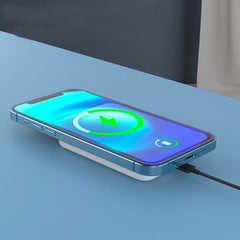 Power Bank magnétique sans fil 5000mAh 5V Chargeur portable pour smartphone