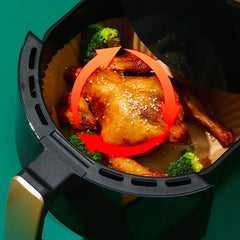 Air Fryer Papier Cuisson 100 pz Rondes 20cm Antiadhésives Et Enduites Silicone