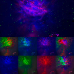 Projecteur LED astronaute étoiles et galaxies avec télécommande Enfants