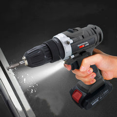 Perceuse sans fil à double batterie 21V Accessoires Vitesse 0-400rpm