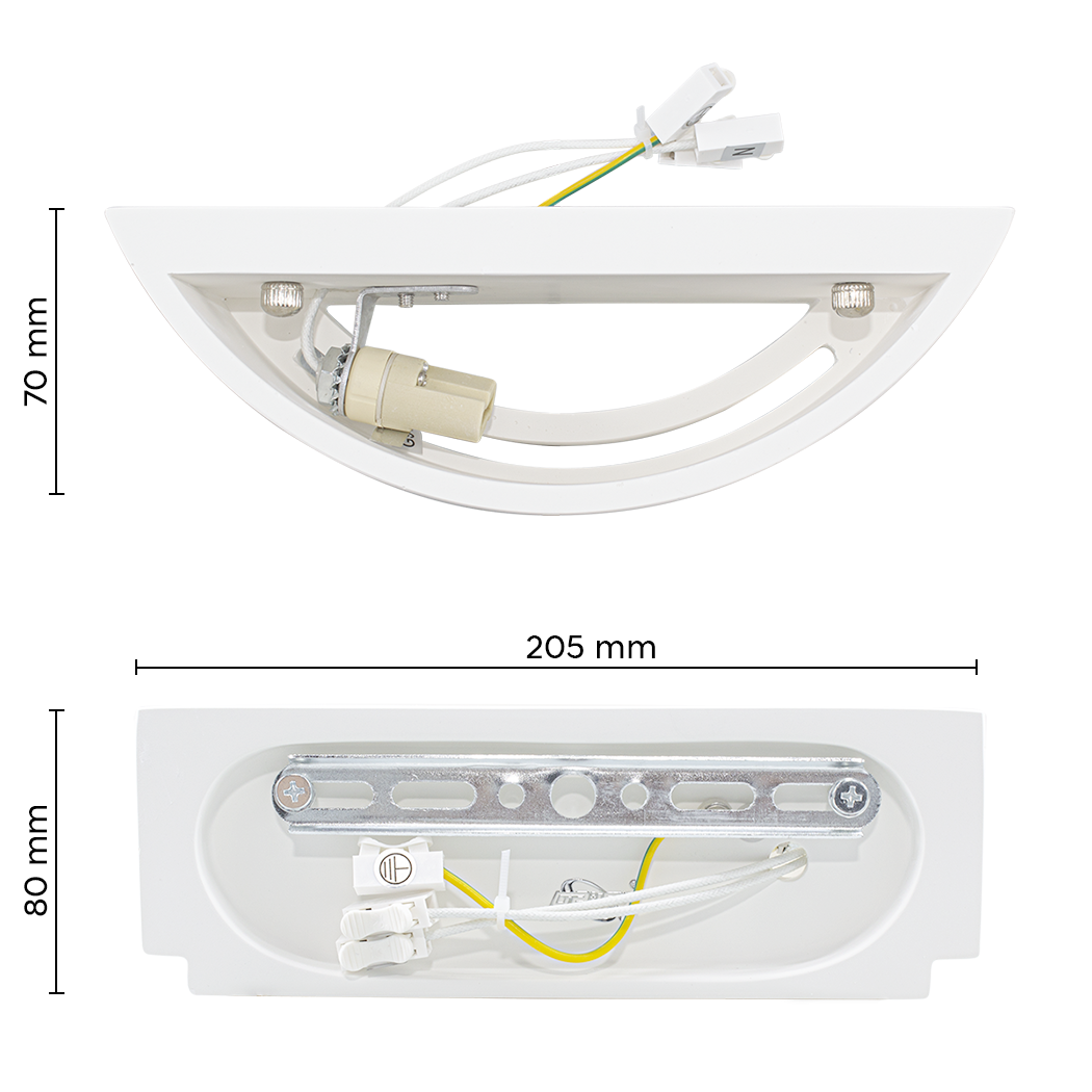 Applique murale en plâtre GS-5040 Applique murale LED double émission G9 Attack